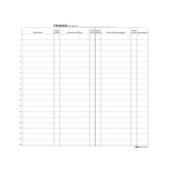 Registro firme presenze al lavoro - 31 x 24cm - 100 fogli - Edipro