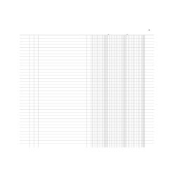 Registro inventari a 3 colonne - 96 pagine - 31 x 24,5 cm - DU135100000 - Data Ufficio