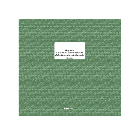 Registro prevenzione incendi - 48pg - 31 x 24 cm - Edipro