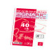 Ricambi forati rinforzati Pignaric - A4 - 1 rigo - 80gr - Pigna - conf. 40 pezzi