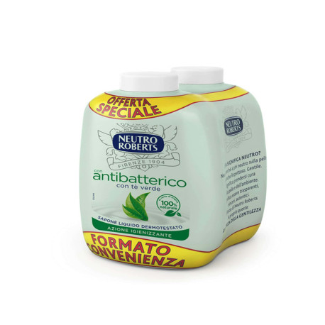 Ricarica bis sapone liquido Antibatterico - 400 ml - Neutro Roberts