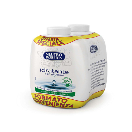 Ricarica bis sapone liquido Extra Idratante - 400 ml - Neutro Roberts