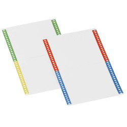 Cartoncini per cartelle sospese - armadio - 40 cartoncini per foglio - 14 cm - Bertesi - conf. 10 fogli