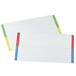 Cartoncini per cartelle sospese - cassetto - 28 cartoncini per foglio - 31 cm - Bertesi - conf. 10 fogli