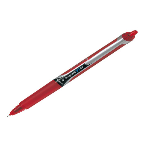 Roller a scatto Hi Tecpoint V7 RT - punta 0,7mm - rosso  - Pilot