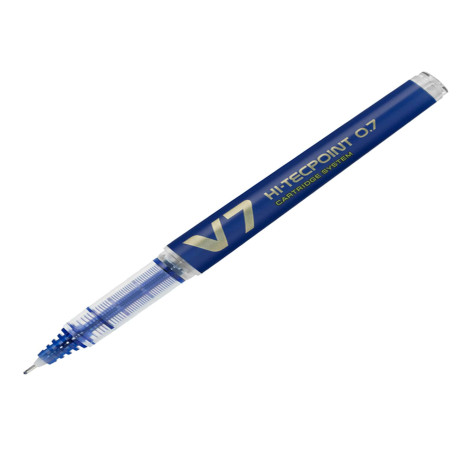 Roller Hi Tecpoint V7 ricaricabile Begreen con cappuccio - punta 0,70mm - blu  - Pilot