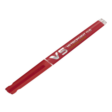 Roller Hi-Tecpoint V5 ricaricabile Begreen con cappuccio - punta 0,50mm - rosso - Pilot