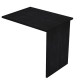 Allungo reversibile dx/sx per scrivanie Easy - 80 x 60 cm - con fianchi pannello - Nero venato