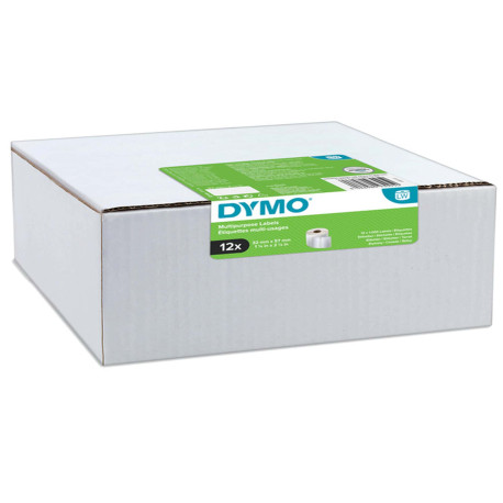 Rotolo 1000 etichette LW 2093095 - 32 x 57 mm - carta - multiuso - bianco - Dymo - value pack 12 pezzi