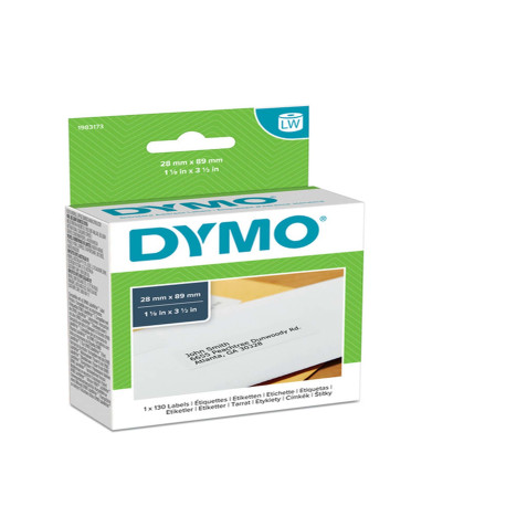 Rotolo 130 etichette LW 1983173 - 28 x 89 mm - carta - indirizzi standard - bianco - Dymo