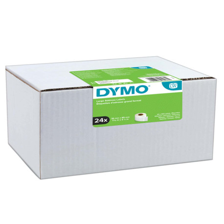 Rotolo 260 etichette LW S0722390 - 36 x 89 mm - carta - indirizzi - bianco - Dymo - value pack 24 pezzi