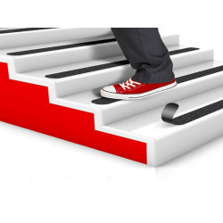 Rotolo adesivo SafetyWalk - antiscivolo - 19 mm x 18,2 m - nero - 3M