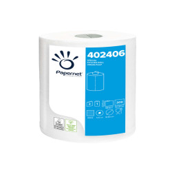 Rotolo asciugatutto - 2 veli - goffratura a onda - 23,4 cm x 68,9 mt - 309 strappi - bianco - Papernet