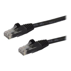 StarTech.com Cavo patch antigroviglio UTP RJ45 Gigabit Cat6 nero 2m - Cavo patch da 2 m con  funzionalità Power-over-Ethernet (