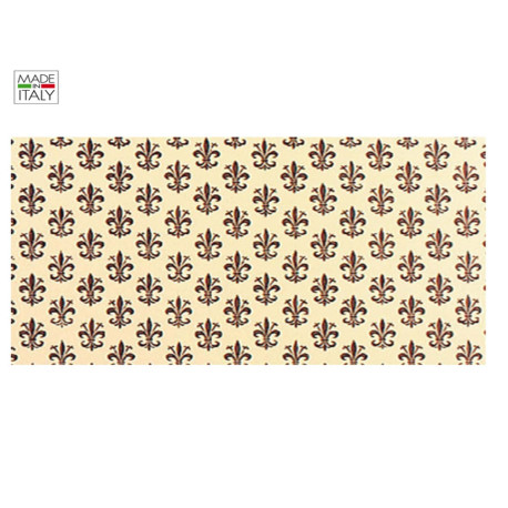 Rotolo Cartarivesto Rex 58 - lavabile - 50 x 500 cm - giglio marrone - Rex Sadoch