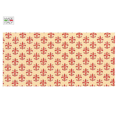 Rotolo Cartarivesto Rex 58 - lavabile - 50 x 500 cm - giglio rosso - Rex Sadoch