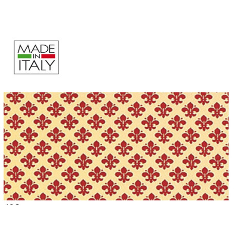 Rotolo Cartarivesto Rex Taco - lavabile - adesivo - 49 x 300 cm - giglio rosso - Rex Sadoch