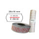 Rotolo da 1000 etichette a onda per Printex Smart 16/2616 - SCONTATO - 26x16 mm - adesivo permanente - bianco - Printex - pack 