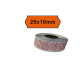 Rotolo da 1000 etichette a onda per Printex Smart 16/2616 e Z Maxi 6/2616 - 26x16 mm - adesivo permanente - arancio - Printex -
