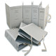 Faldone - legacci rivettati - 35 x 25 cm - dorso 10 cm - grigio - Euro-cart