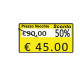 Rotolo da 600 etichette per Printex Z 17 - PREZZO VECCHIO…SCONTO… - 26x19 mm - adesivo permanente - giallo - Printex - pack 10 
