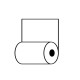 Rotolo per distributore self service - 59,5 mm x 120 m - 55 gr - diametro esterno 95 mm - anima 12 mm - carta termica BPA free 