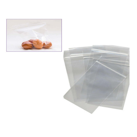 Sacchetti Zip - 30 x 40 cm - 45 micron - LDPE - trasparente - Viva - conf. 100 pezzi