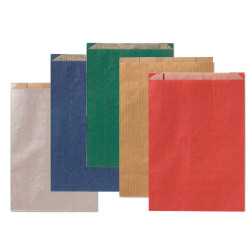 Sacchetto a soffietto - 14 x 28+5 cm - colori scuri assortiti - Rex Sadoch - conf. 100 pezzi