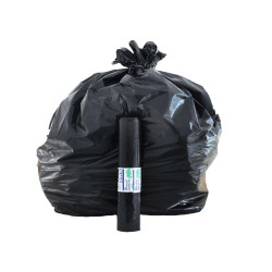 Sacchi - 70 x 110 cm - 110 L - 22 micron - MDPE/HDPE - nero - Rolsac - conf. 10 pezzi