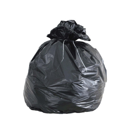 Sacchi - 80 x 110 cm - 130 L - 49 micron - MDPE/HDPE - nero - Rolsac - scatola 100 pezzi