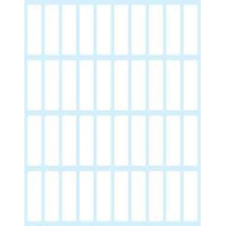 Etichette bianche in busta - 36x10 - 10 ff