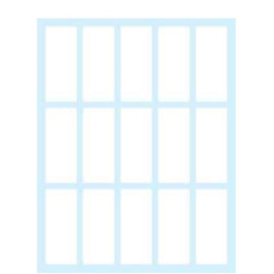 Etichette bianche in busta - 48x20 - 10 ff