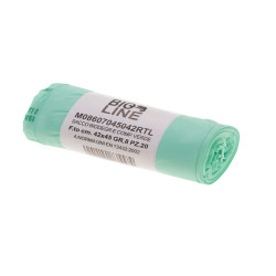 Sacchi bio - 42x45 cm - 10 L - 16 micron - verde - conf. 20 pezzi