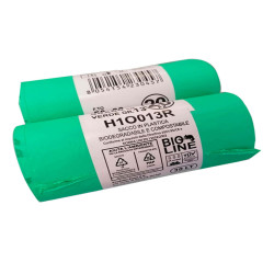Sacchi bio - 50x60 cm - 30 L - 17 micron - verde - conf. 20 pezzi