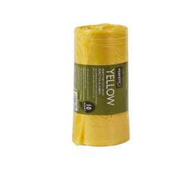 Sacchi rifiuti Classic - 70 x 110 cm - 120 L - 20 micron - giallo - Perfetto - conf. 10 pezzi