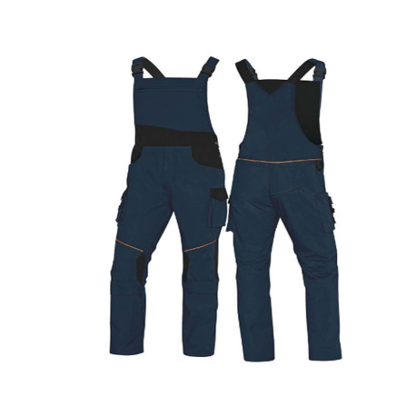 Salopette da lavoro Mach 2 Corporate - tela/poliestere/cotone - taglia L - blu/nero - Deltaplus