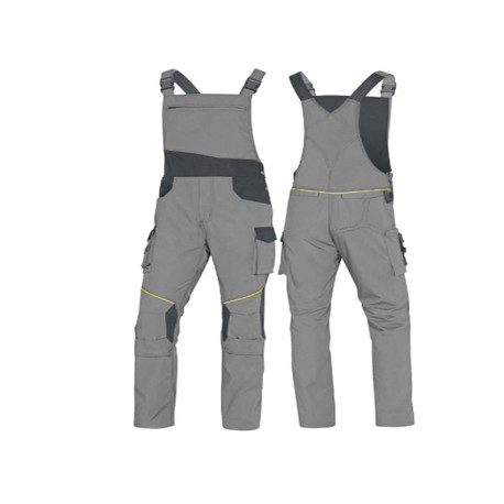 Salopette da lavoro Mach 2 Corporate - tela/poliestere/cotone - taglia L - grigio chiaro/grigio scuro - Deltaplus