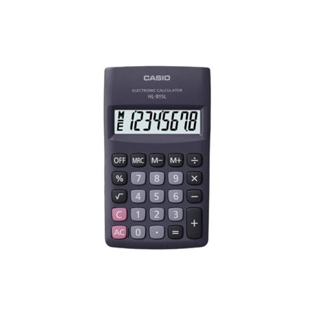 Casio HL-815L - Calcolatrice tascabile - 8 cifre - batteria - nero