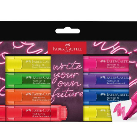 Faber Castell TEXTLINER 46 NEON - Confezione da 8