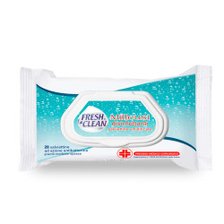 Salviette disinfettanti antibatteriche milleusi - Fresh&Clean - busta da 20 pezzi