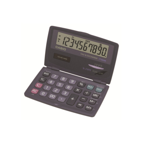 Casio SL-210TE - Calcolatrice tascabile - 10 cifre - pannello solare, batteria