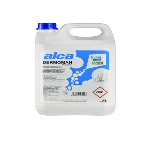 Sapone liquido Dermoman - fiorito - sporco medio - Alca - tanica da 5 L