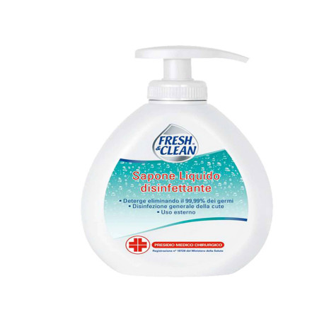 Sapone liquido disinfettante - 300 ml - Fresh&Clean