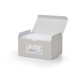Scatola 100 biglietti + 100 buste - Lutto - bianco - 9 x 14 cm - Rex Sadoch