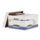 Scatola archivio Bankers Box System - con coperchio - 33,3 x 28,5 x 38 cm - bianco - Fellowes