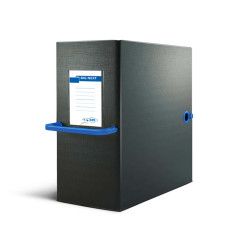 Scatola archivio Big Next - dorso 16 cm - 25 x 35 cm - nero/blu - Sei Rota