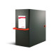 Scatola archivio Big Next - dorso 20 cm - 25 x 35 cm - nero/rosso - Sei Rota
