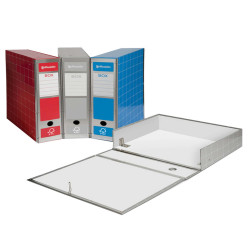 Scatola archivio Box4 - dorso 9 cm - 37,5 x 29,5 cm - grigio - Resisto