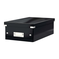Scatola archivio Click & Store - per DVD - 20,6 x 14,7 x 35,2 cm - nero - Leitz