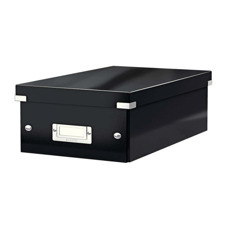 Scatola archivio Click & Store - per DVD - 20,6 x 14,7 x 35,2 cm - nero - Leitz